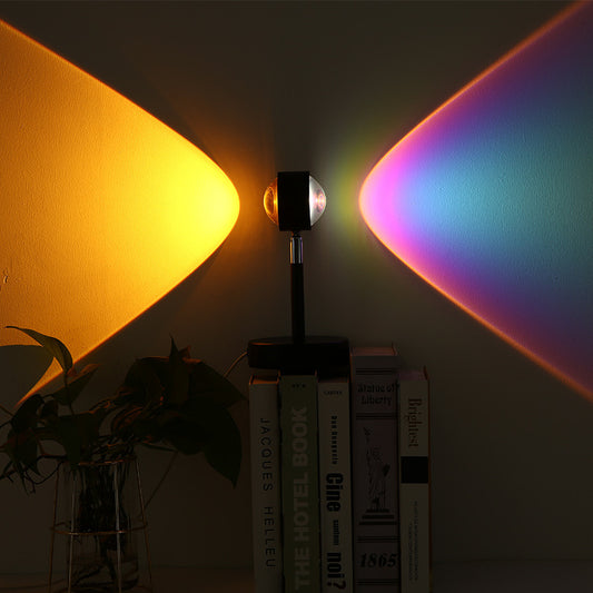 USB Dual-head Sunset Rainbow Projection Lamp