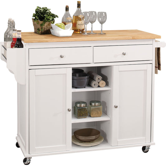 Natural Kitchen Cart