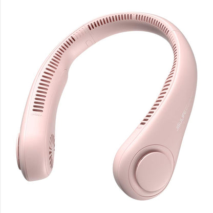 JISULIFE Portable Neck Fan, Hands Free Bladeless Fan, 5 Speeds, 4000 mAh