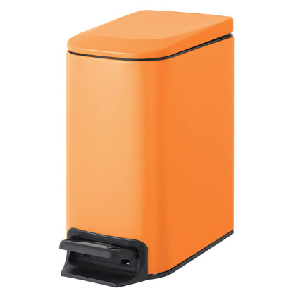 Cesun Small Bathroom Trash Can with Lid, 1.6 Gal, Soft Close, Matte Black
