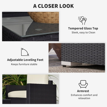 4 Piece Patio Furniture Set