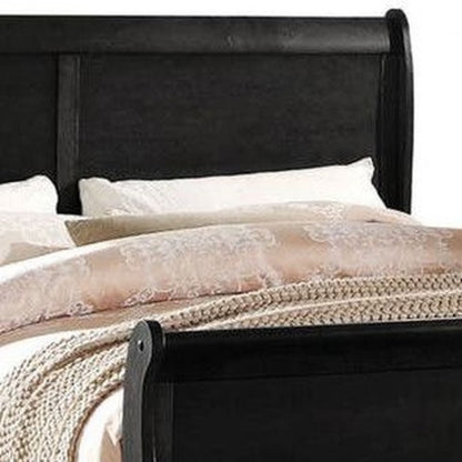 Black Louis Philippe Full Bed