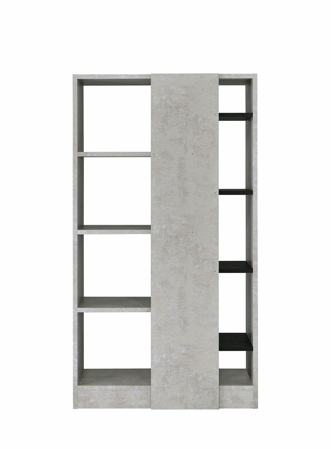 Bookshelf in Faux Concrete & Black