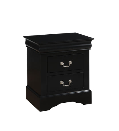 Black Louis Philippe III Nightstand