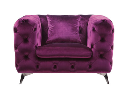 Atronia Chair, Purple Fabric