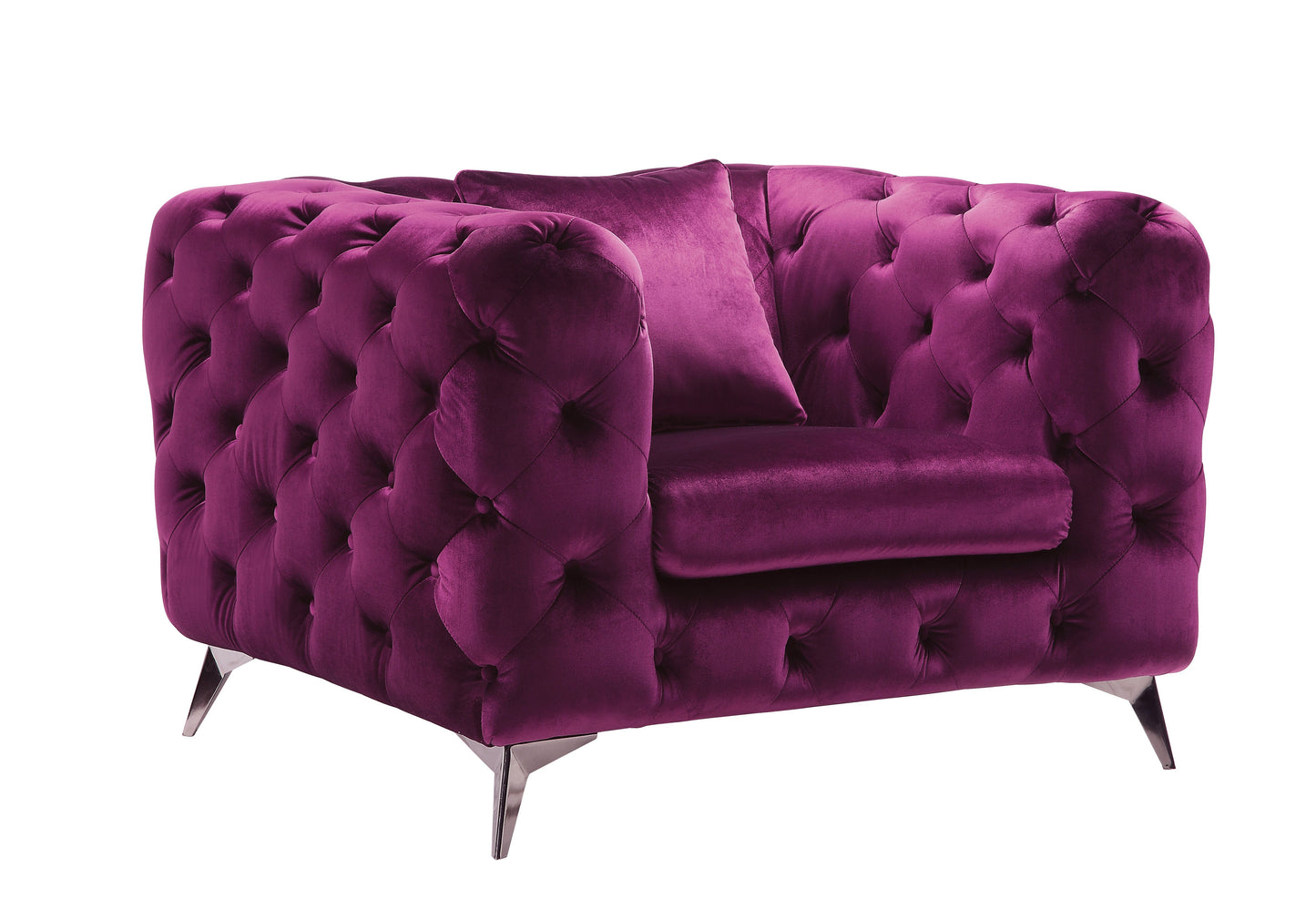 Atronia Chair, Purple Fabric