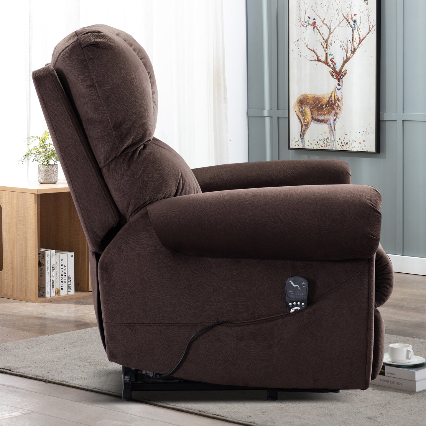 Electric Lift Recliner with Heat Therapy and Massage