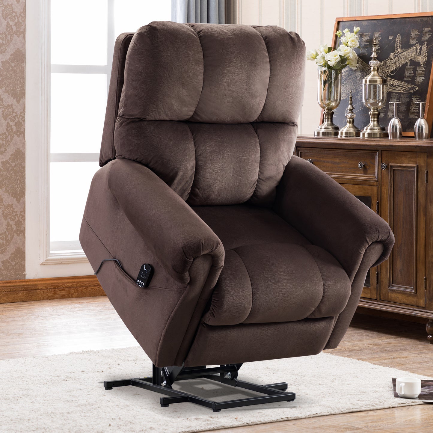 Electric Lift Recliner with Heat Therapy and Massage