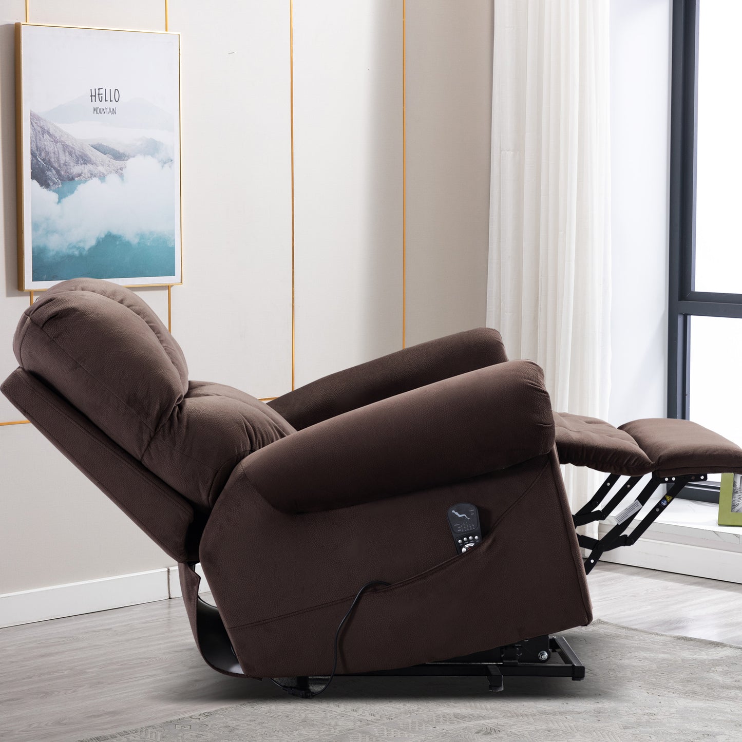 Electric Lift Recliner with Heat Therapy and Massage