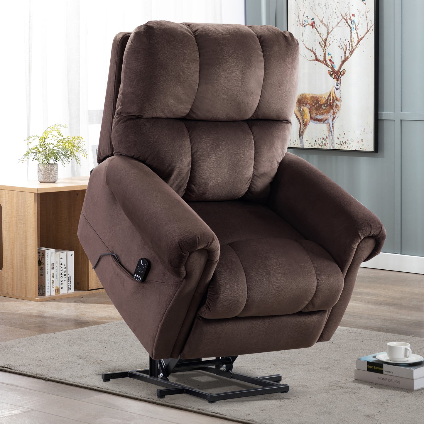 Electric Lift Recliner with Heat Therapy and Massage