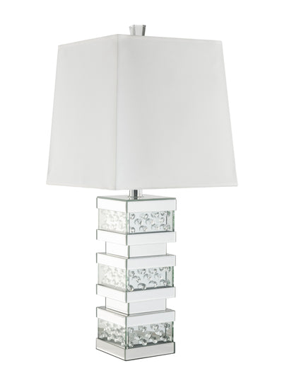 Table Lamp in Mirrored & Faux Crystals