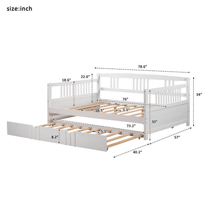 White Full Size Daybed