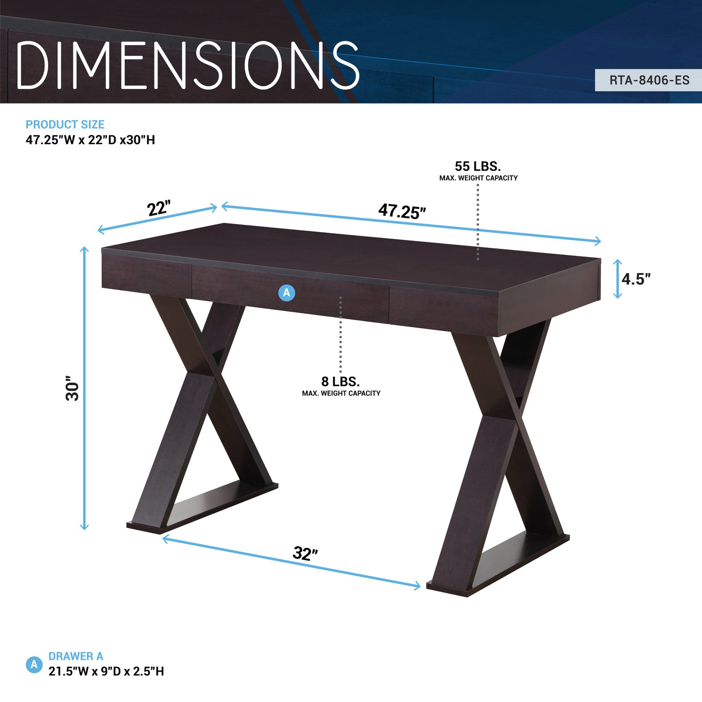 Writing Desk with Drawer