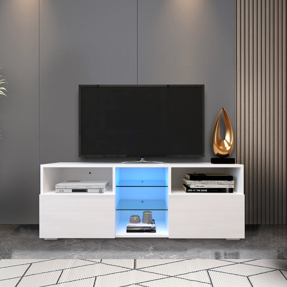 Modern High-Gloss LED TV Cabinet