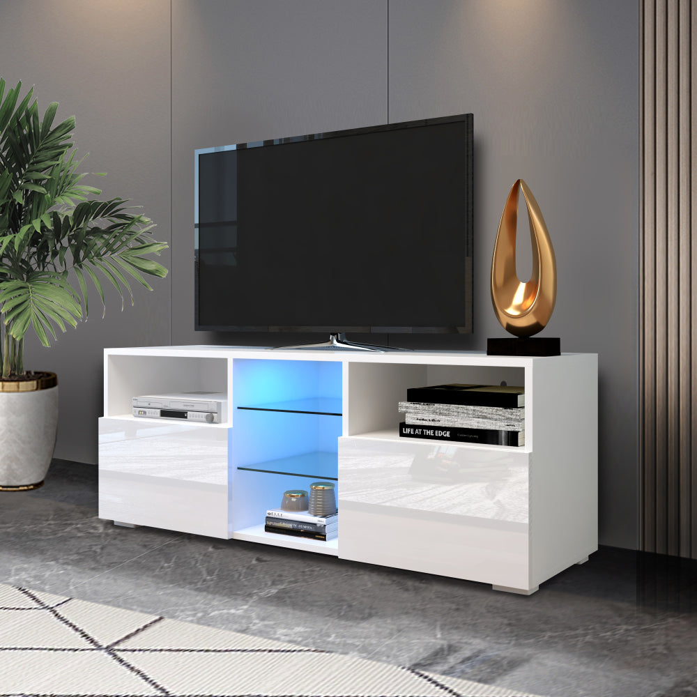 Modern High-Gloss LED TV Cabinet