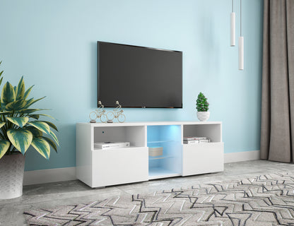 Modern High-Gloss LED TV Cabinet