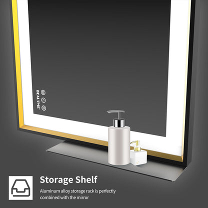 Bathroom Mirror with LED Lights and Anti-Fog Memory