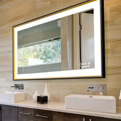 Bathroom Mirror with LED Lights and Anti-Fog Memory