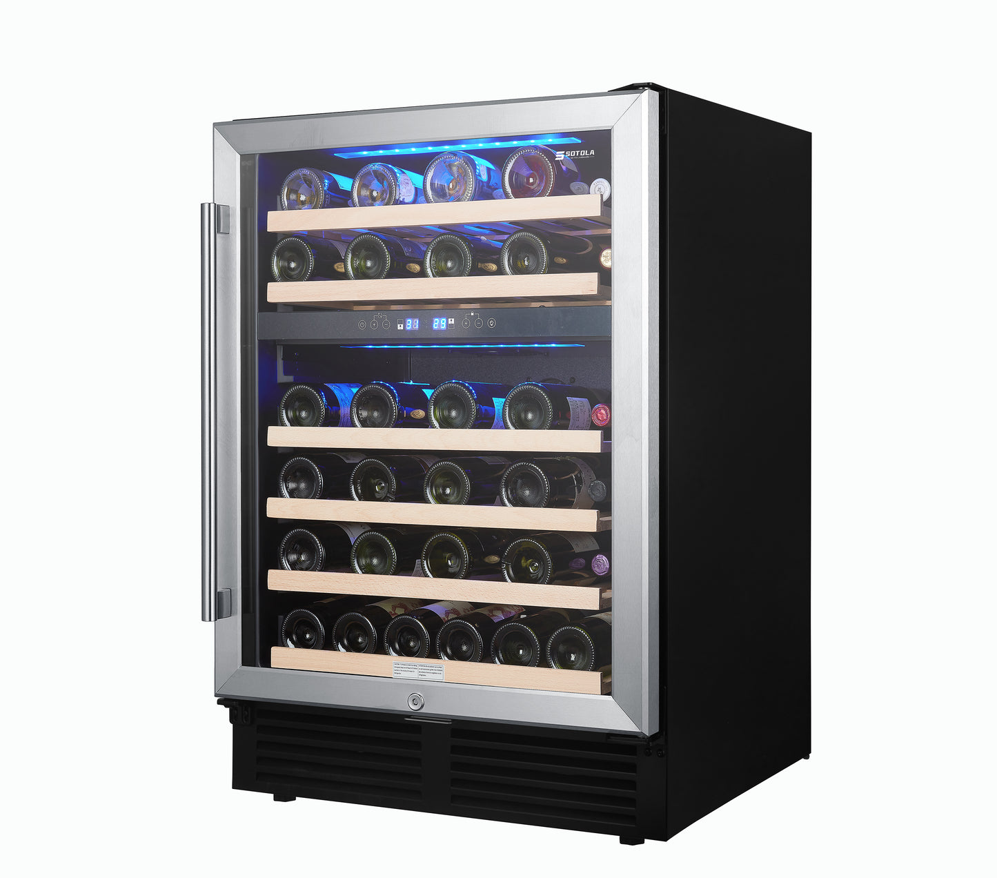 SOTOLA 24 inch 46 Bottle Wine Cooler Cabinet