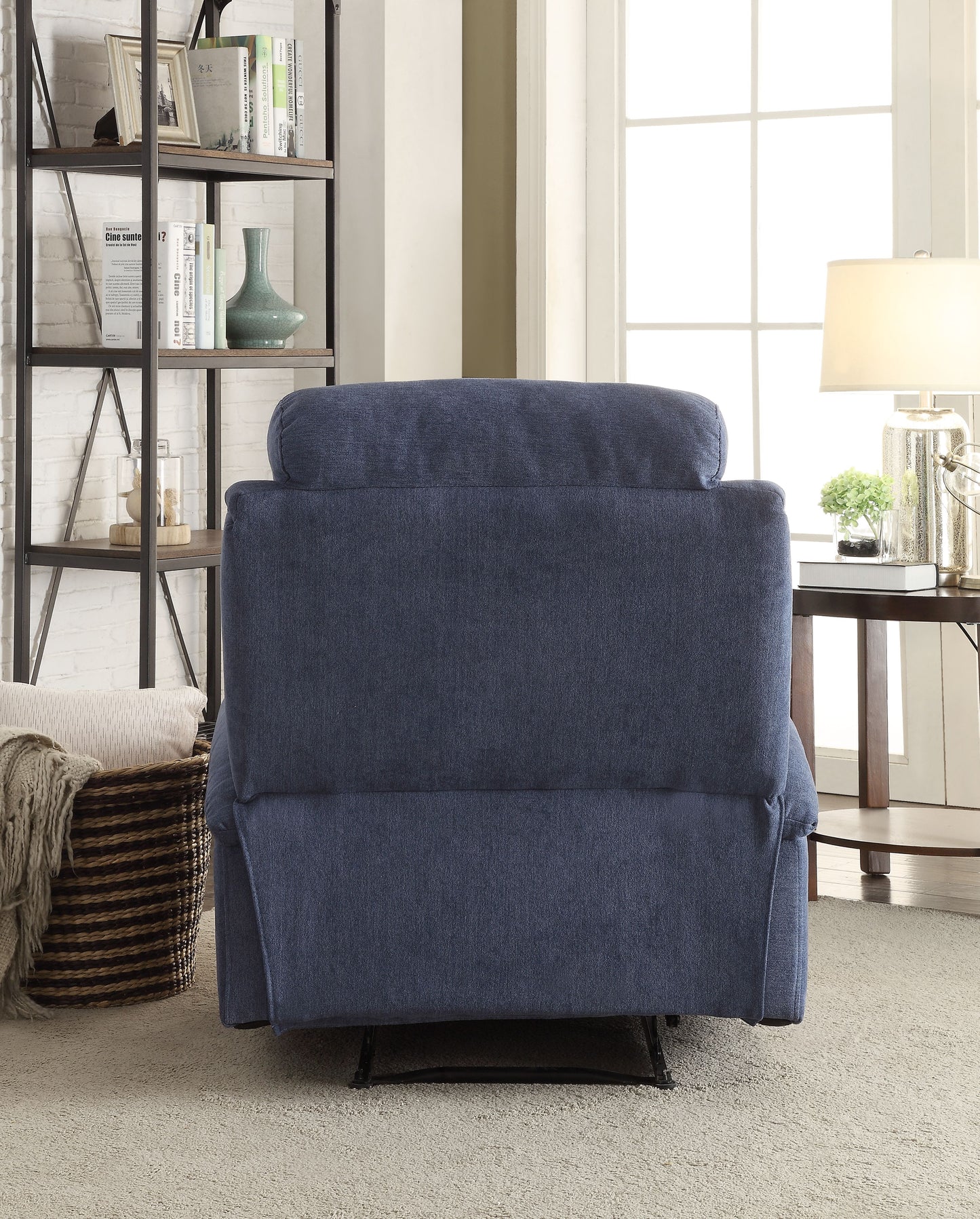 Rosia Recliner in Blue Velvet