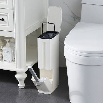 Creative Toilet Brush Trash Can Garbage Bag Set