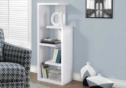 White Particle Board Bookcase