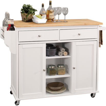 Natural Kitchen Cart