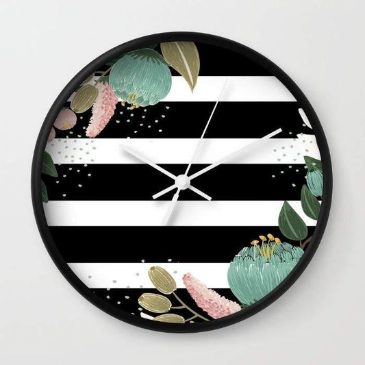 Fancy Lines Wall Clock